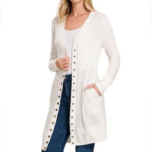 Ivory Cardigan Sweater